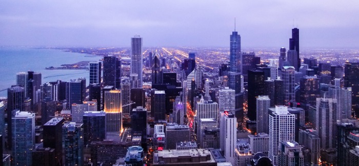 　シカゴの超高層建築群