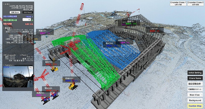 　4D施工管理支援システムの関連画像　Ⓒ大林組