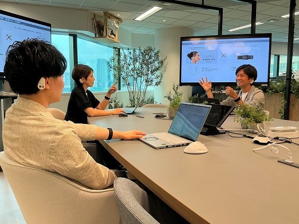 　生体計を装置した実験風景　Ⓒ三機工業