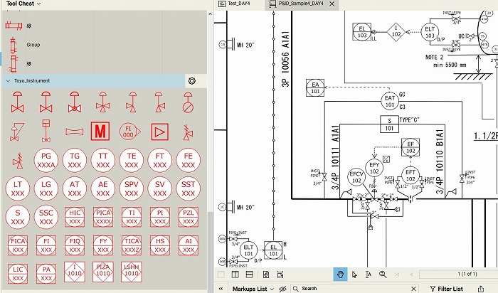 　登録シンボルによるP&ID図面作成