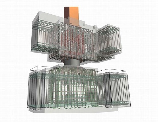 　　　Archicadによる配筋モデル