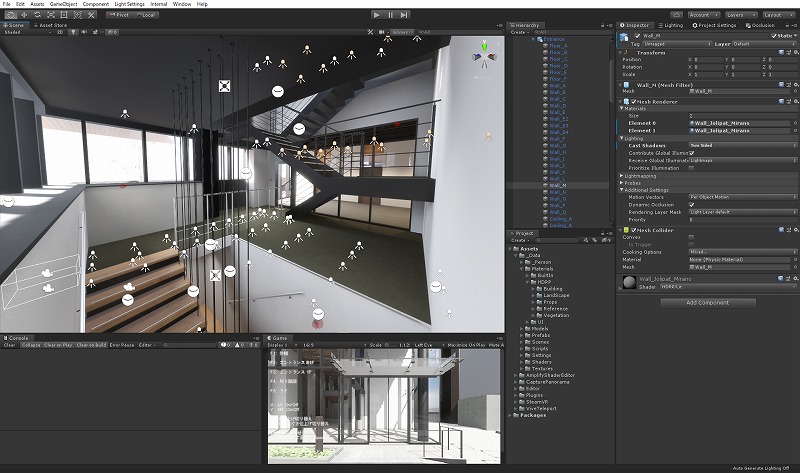 　UnityのEditor画面