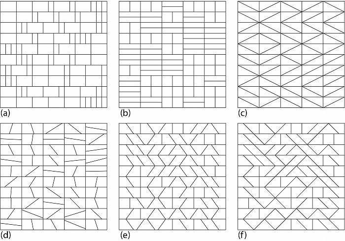 　図４．正方形のランダムな分割その３