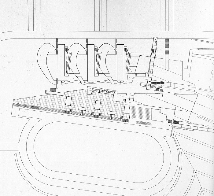 　図7. ダイヤモンド・ランチ高校屋根伏図 *1