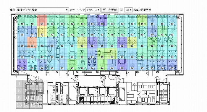 　Experience Research Space 騒音データの可視化