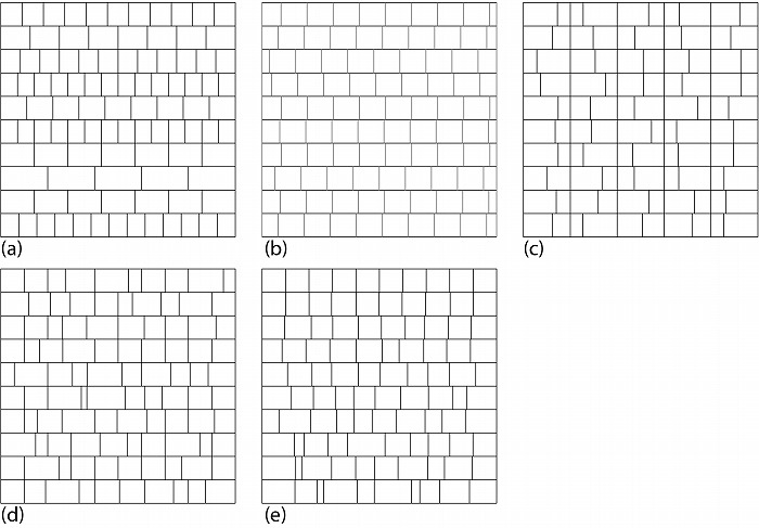 　図３．正方形のランダムな分割その２