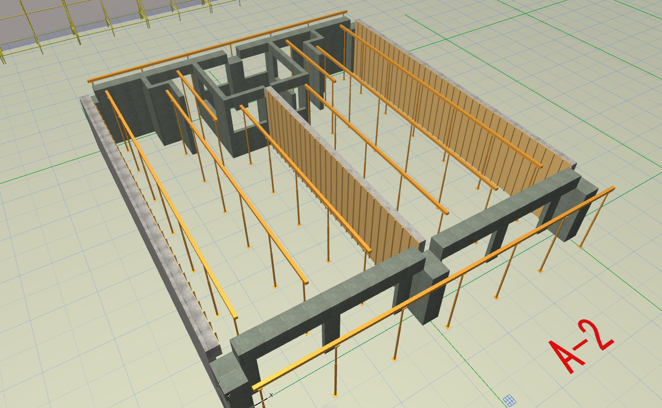 　PCの建方工程においてArchicadを使用して作成したBIMモデル